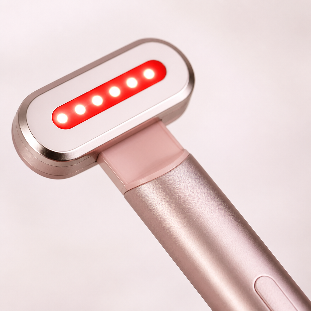 Glowcarry 4-in-1 Radiant Glow Skincare Wand with Red Light Therapy